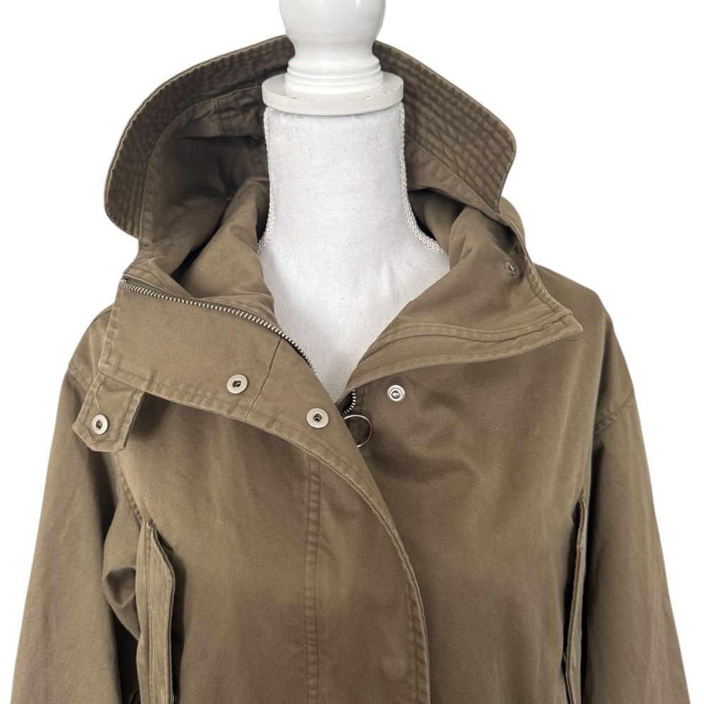 Marimekko Stella Olive Utility Parka Jacket with Hood (Runs Big) - Picture 2 of 13